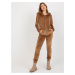 Women's velour set - brown