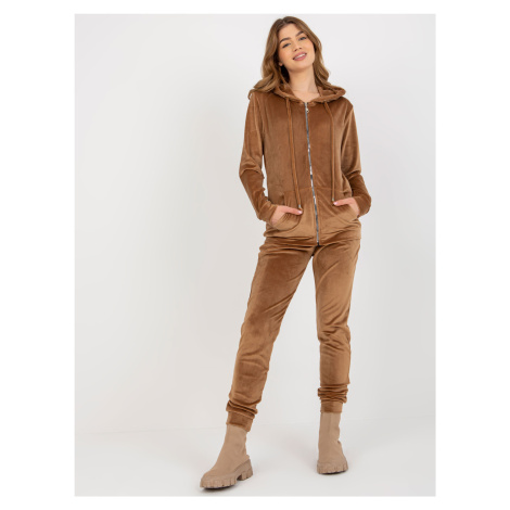 Women's velour set - brown