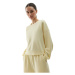 Dámska mikina 4F SWEATSHIRT-4FWSS24TSWSF1001-73S-LIGHT LEMON