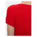 Tommy Jeans Tričko Essential DW0DW17385 Červená Slim Fit