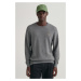 SVETER GANT D2. COTTON TEXTURE C-NECK DARK GREY MELANGE