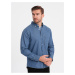 Modrá pánska rifľová košeľa Ombre Clothing