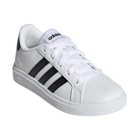 Juniorská rekreačná obuv ADIDAS Grand Court 2.0 K cloud white core black core black