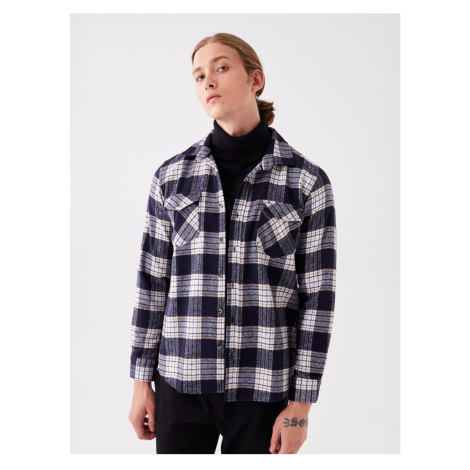 LC Waikiki Regular Fit Long Sleeve Plaid Men's Lumberjack Shirt