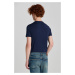 TRIČKO GANT SLIM PIQUE SS T-SHIRT EVENING BLUE