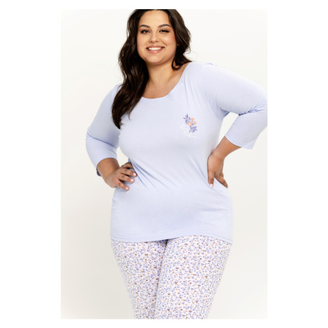 Dámske pyžamo Ariella 3257 4XL-6XL Meruňka Taro