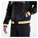 Bomber New Era LA Lakers NBA Applique Satin Bomber Jacket UNISEX Black/ True Purple