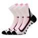 Voxx Kryptox Unisex športové ponožky - 3 páry BM000000631000100493 biela/ružová