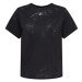 Reebok Funkčné tričko 'Burnout'  čierna / strieborná / biela