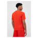 Tričko Calvin Klein Performance pánske, oranžová farba, melanžové