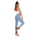 Sexy Mom Fit Highwaist Jeans mit Cut-Outs denimblue 32