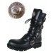 topánky kožené NEW ROCK Flat Classic Boot (1473-S1) Black Čierna