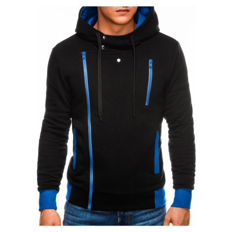 Ombre Hoodie B297 Black/Blue