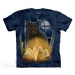 Pánske batikované tričko The Mountain - Bewitched - modrá