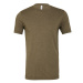 Canvas Unisex tričko CV3413 Olive Triblend -Heather