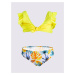 Yoclub Dievčenský dvojdielny plavecký kostým LKD-0036G-A100 Multicolor