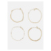 Set of Four Bracelets in Gold Pieces Tona - Women