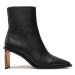 Calvin Klein Členková obuv Ankle Boot 70 Lth HW0HW02092 Čierna