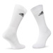 Adidas Súprava 3 párov vysokých ponožiek unisex Cush Crw 3PP DZ9356 Biela