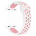 4wrist Silikonový řemínek pro Apple Watch - Bílá/Světle růžová 42/44/45 mm