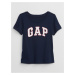Tmavomodré dievčenské tričko s logom GAP