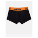 Oranžovo-čierne pánske boxerky Ombre Clothing