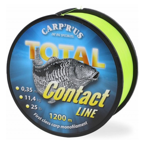 Carp´r´us vlasec total contact line yellow 1200 m - priemer 0,35 mm / nosnosť 11,45 kg