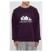 Trendyol Purple Oversize/Wide Cut Embroidered Fleece/Warm Sweatshirt