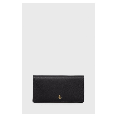 Peňaženka Lauren Ralph Lauren dámska,čierna farba,432802917009