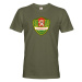 Pánské retro tričko s potlačou znaku Pohraničnej stráže