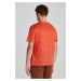 TRIČKO GANT LINEN SS T-SHIRT BURNT ORANGE