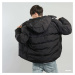 Bunda Urban Classics Hooded Puffer Jacket Black