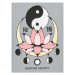 Kaotiko Tričko Lotus Ying Yang AL013-01-G002 Sivá Regular Fit