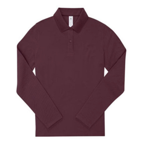 B&amp;C Dámske polo tričko PW462 Burgundy B&C