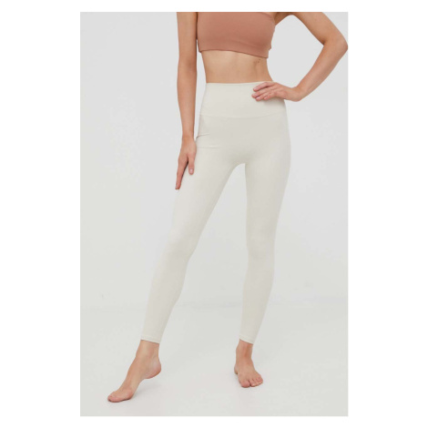 Legíny na jogu Joy in me Oneness Bond béžová farba, jednofarebné, Oneness Bond 7/8