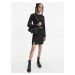 Čierna dámska krátka sukňa s rozparkom Calvin Klein
