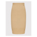 Guess Puzdrová sukňa W2YD61 Z2U00 Béžová Slim Fit