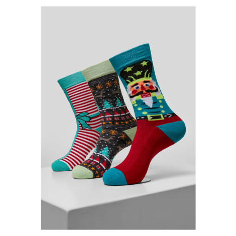 Christmas Socks Christmas nutcracker - 3-Pack multicolor Urban Classics