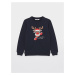 LC Waikiki Boys' Crew Neck Christmas Theme Long Sleeve Sweatshirt