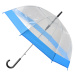 Semiline Dlhý priehľadný dáždnik s automatickým otváraním 2507-4 Transparent/Blue Průměr