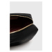 Kožená kozmetická taška Coccinelle čierna farba