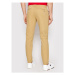 Tommy Jeans Chino nohavice Scanton DM0DM09595 Béžová Slim Fit