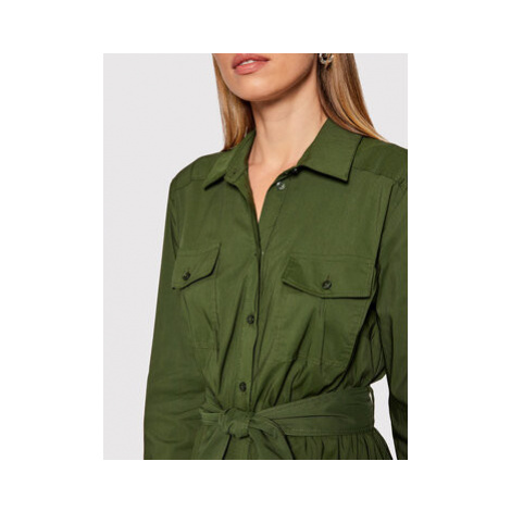 Guess Košeľové šaty Anika W1YK56 R1LU5 Zelená Regular Fit