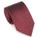 Bordovo-biela hodvábna kravata