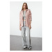 Trendyol Pink Soft Textured Hooded Zippered Knitwear Cardigan