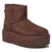 Ugg Snehule W Classic Mini Platform 1134991 Hnedá