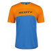 SCOTT Cyklistický dres s krátkym rukávom - TRAIL FLOW DRI SS - oranžová/modrá