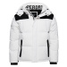 Superdry Zimná bunda  čierna / biela