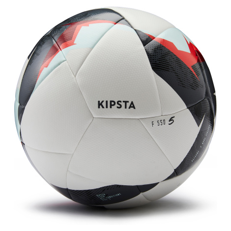Futbalová lopta F550 Hybride veľkosť 5 červená KIPSTA