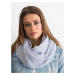 Light gray scarf with rhinestones